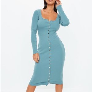 Ribbed midi dress